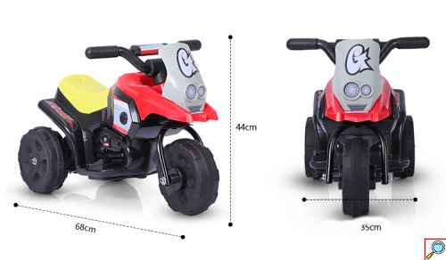 Ηλεκτροκίνητη Επαναφορτιζόμενη Μπλε Μηχανή Τύπου Αγώνα-Racing για Παιδιά από 2-8 ετών με Μουσική Bluetooth, USB και MP3