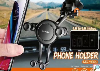 Ρυθμιζόμενη Βάση Κινητού Αυτοκινήτου Moxom με Βεντούζα