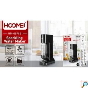 Hoomei Παρασκευαστής Σόδας με Μπουκάλι 1lt και Χειροκίνητη Πίεση 26x15x43.5cm