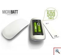 Επαναφορτιζόμενη Μπαταρία NιMh Με Θύρα MicroUsb 1000mAh AA