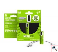 Επαναφορτιζόμενη Μπαταρία NιMh Με Θύρα MicroUsb 1000mAh AA