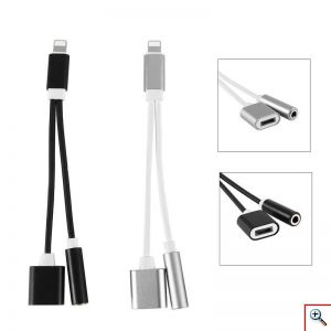 Καλώδιο/Αντάπτορας Προσαρμογέας Ακουστικών και Φόρτιση - Adapter Lightning Jack 3.5mm & Charging Lightning 