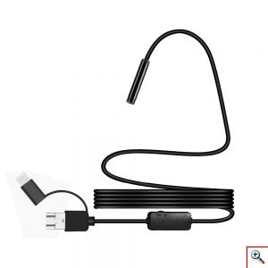 Αδιάβροχη Κάμερα Ενδοσκόπιο HD με USB, Type C & Micro USB 3 Σε 1 Για Android & H/Y με 6 LED 5m Y101 
