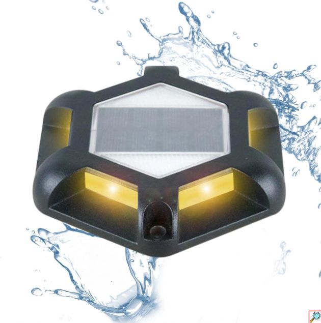 Αδιάβροχο IP65 Πλαστικό Ηλιακό LED Φωτιστικό Δαπέδου με Αισθητήρα Φωτός σε Ψυχρό Λευκό Φωτισμό 6000Κ