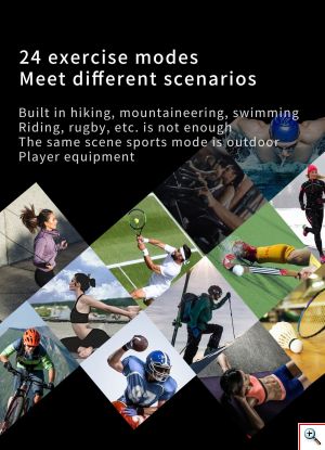 Αδιάβροχο Smartwatch Ρολόι με Μετρητή Παλμών, Απόστασης, Βημάτων, Θερμίδων, Ύπνου, Sport Δραστηριότητες & Ειδοποιήσεις Κινητού - E15