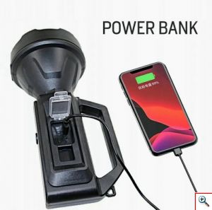 Αδιάβροχος Πολυλειτουργικός Επαναφορτιζόμενος Φακός Χειρός Μπαταρίας - Power Bank LED YD899T - 326005