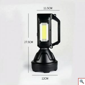 Αδιάβροχος Πολυλειτουργικός Επαναφορτιζόμενος Φακός Χειρός Μπαταρίας - Power Bank LED YD899T - 326005