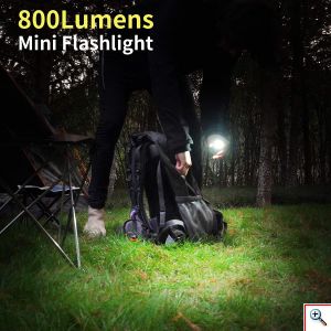 Αδιάβροχο Φορητό Μπρελόκ - Φακός LED COB 800Lm - Ανοιχτήρι με Ισχυρό Μαγνήτη & 4 Λειτουργίες Φωτισμού Επαναφορτιζόμενο