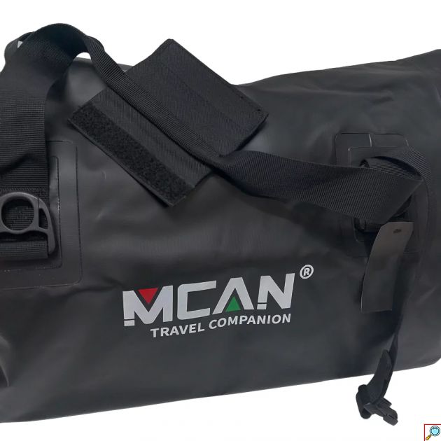 Στεγανός Αδιάβροχος Σάκος Χεριού - Ώμου PVC 40L με Κλείσιμο Roll-Up – Μαύρο