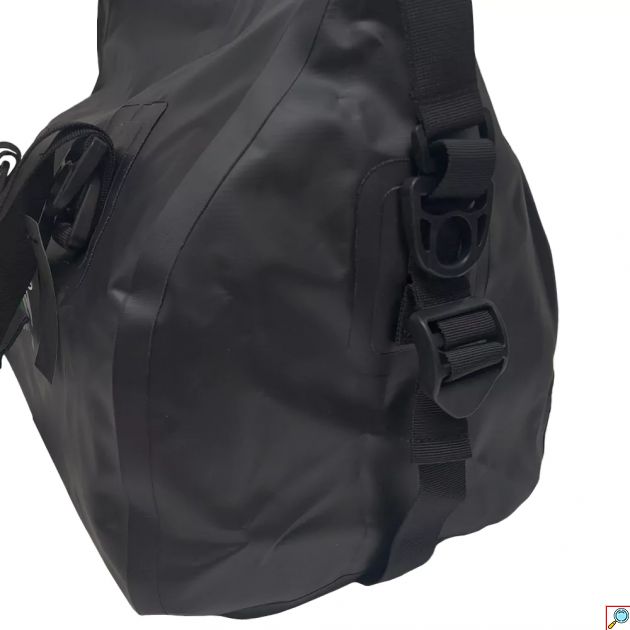 Στεγανός Αδιάβροχος Σάκος Χεριού - Ώμου PVC 40L με Κλείσιμο Roll-Up – Μαύρο