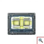 Αδιάβροχος Επαναφορτιζόμενος Ηλιακός Προβολέας Αλουμινίου 300W 381 LED με Τηλεχειρισμό & Χρονοδιακόπτη MJ-AW300