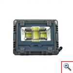 Αδιάβροχος Επαναφορτιζόμενος Ηλιακός Προβολέας Αλουμινίου 60W 80 LED με Τηλεχειρισμό & Χρονοδιακόπτη MJ-AW60