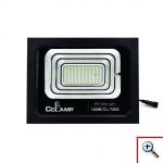 Αδιάβροχος Ηλιακός Προβολέας Αλουμινίου 100W, Πάνελ με 88LED & Τηλεχειριστήριο - CcLamp CL-750s – Μαύρο
