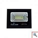 Αδιάβροχος Ηλιακός Προβολέας Αλουμινίου 50W, Πάνελ με 40LED & Τηλεχειριστήριο - CcLamp CL-730s – Μαύρο