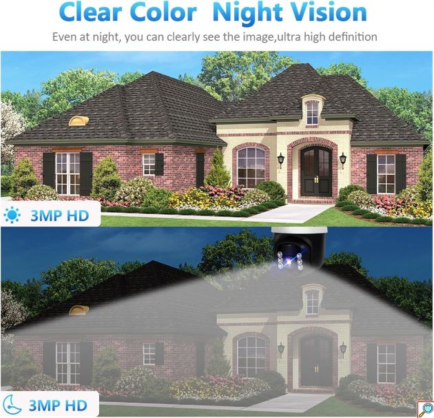 Αδιάβροχη Ηλιακή κάμερα WIFI HD 4K με Αμφίδρομη Επικοινωνία - Andowl