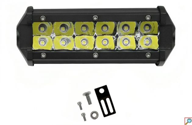 LED Αδιάβροχο IP68 Προβολάκι - Μπάρα Αλουμινίου για Οχήματα 36W - 12V-24V 10cm - 12 SMD 2880LM 6000K