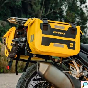Αδιάβροχη Ταξιδιωτική Τσάντα Μοτοσυκλέτας 2 τεμάχια Motowolf 30L με Ρυθμιζόμενους Ιμάντες