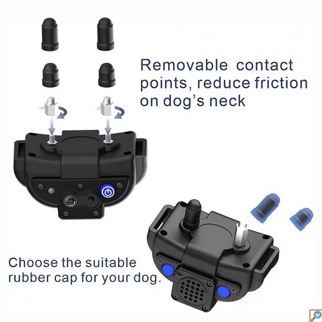Αδιάβροχο Επαναφορτιζόμενο Ηλεκτρικό Κολάρο Εκπαίδευσης Σκύλου με 4 Λειτουργίες & Walkie Talkie με Εμβέλεια έως 2000m