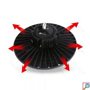 Αδιάβροχο UFO-High Bay Φωτιστικό SMD LED Καμπάνα 230V 26000lm - Ψυχρού Λευκού Φωτισμού - Aigostar