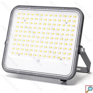 Αδιάβροχος Ηλιακός Προβολέας 200W με Πάνελ & Τηλεχειριστήριο 3 Επιπέδων Φωτισμού 275 x 246 x 47mm Aigostar