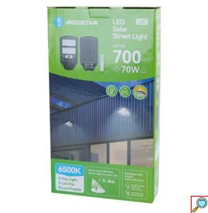 Αδιάβροχος Ηλιακός Προβολέας LED 70W με Τηλεχειριστήριο Aigostar