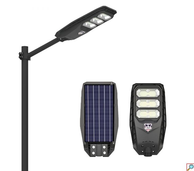 Ηλιακός Αδιάβροχος Προβολέας LED Δρόμου 300W με Πάνελ