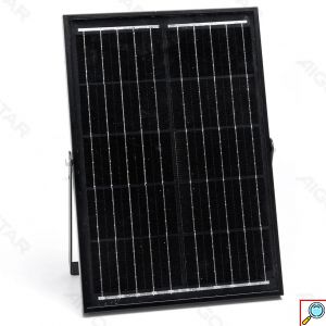 Aδιάβροχος Ηλιακός Προβολέας LED 100W με Πάνελ & Τηλεχειριστήριο - 1000lm, 6500K, IP65 - Aigostar