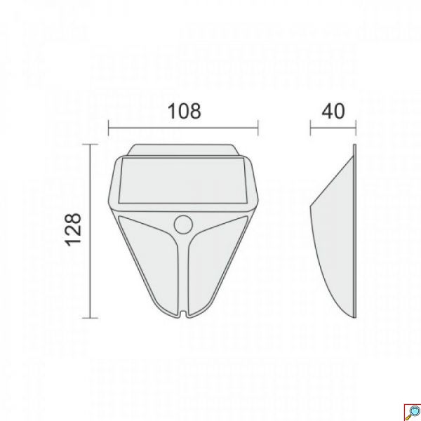 Αδιάβροχος Εξωτερικός Ηλιακός Προβολέας LED με Πάνελ Τηλεχειριστήριο & Αισθητήρα Κίνησης 