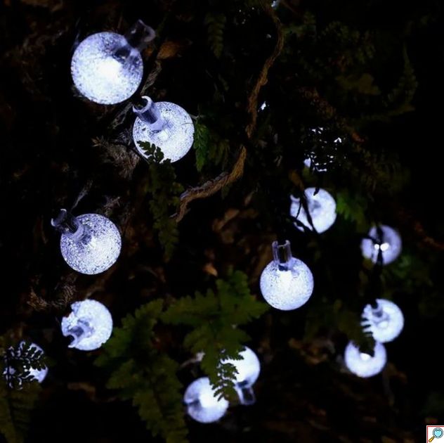 Αδιάβροχα Ηλιακά Λαμπάκια - Κουρτίνα 160 LED Μπαλἀκια 3x2m Ψυχρό Λευκό Φως με Χειριστήριο Φωτοβολταϊκό Πάνελ & 8 Λειτουργίες Φωτισμού