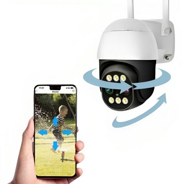 Jortan Αδιάβροχη Wi-Fi Κάμερα Παρακολούθησης HD 1080P - Περιστρεφόμενη 355° με Ζουμ X8 & Έγχρωμη Νυχτερινή Λήψη
