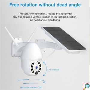 Αδιάβροχη IP Κάμερα Παρακολούθησης Wi-Fi με Ηλιακό Πάνελ & Φακό 2.8 mm - 1080p Full HD - Real Safe