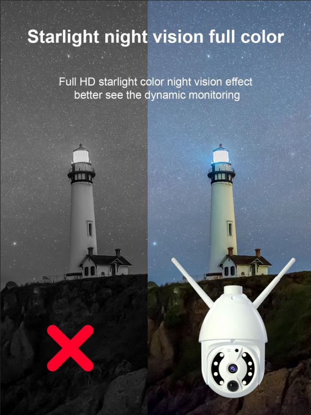 Αδιάβροχη IP Κάμερα Παρακολούθησης Wi-Fi με Ηλιακό Πάνελ & Φακό 2.8 mm - 1080p Full HD - Real Safe