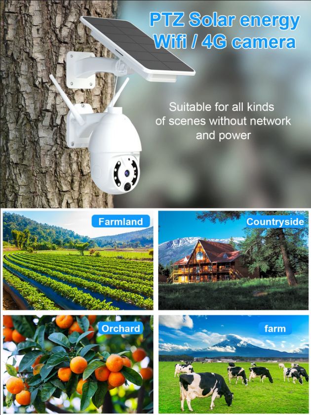 Αδιάβροχη IP Κάμερα Παρακολούθησης Wi-Fi με Ηλιακό Πάνελ & Φακό 2.8 mm - 1080p Full HD - Real Safe