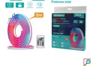 Αδιάβροχη Ταινία Νεον LED 5M Με Τηλεχειριστήριο Και Εφαρμογή Arrango