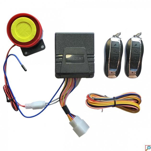 Αδιάβροχο Αντικλεπτικό Σύστημα Συναγερμού Μοτοσυκλέτας με 2 Τηλεχειριστήρια