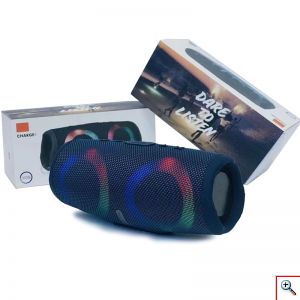 Αδιάβροχο Φορητό Ηχείο Bluetooth 10W, Stereo Surround, 2 Μεγάφωνα, RGB Φωτισμό, Mic, USB, AUX, Κάρτα Μνήμης, FM Radio,Τρία Χρώματα, Charge5, OEM