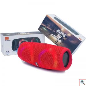 Αδιάβροχο Φορητό Ηχείο Bluetooth 10W, Stereo Surround, 2 Μεγάφωνα, RGB Φωτισμό, Mic, USB, AUX, Κάρτα Μνήμης, FM Radio,Τρία Χρώματα, Charge5, OEM