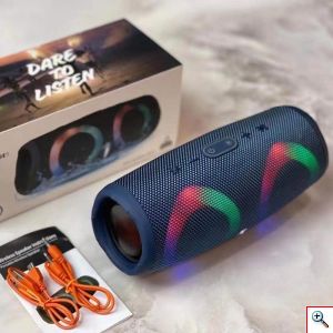 Αδιάβροχο Φορητό Ηχείο Bluetooth 10W, Stereo Surround, 2 Μεγάφωνα, RGB Φωτισμό, Mic, USB, AUX, Κάρτα Μνήμης, FM Radio,Τρία Χρώματα, Charge5, OEM