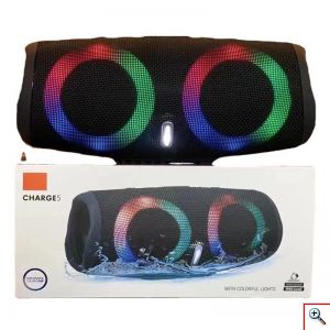 Αδιάβροχο Φορητό Ηχείο Bluetooth 10W, Stereo Surround, 2 Μεγάφωνα, RGB Φωτισμό, Mic, USB, AUX, Κάρτα Μνήμης, FM Radio,Τρία Χρώματα, Charge5, OEM