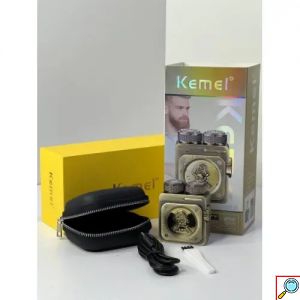 Kemei KM-1318 Ηλεκτρική Ξυριστική Μηχανή Περιστροφική USB