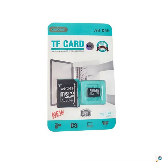 16GB Κάρτα Μνήμης Aerbes microSD με Αντάπτορα SD