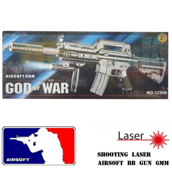 Αεροβόλο Όπλο Μοντελισμού με Laser Στόχευσης & Σιγαστήρα 1239B