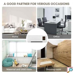 Αερόθερμο Τοίχου 1800W με Λειτουργία Θέρμανσης & Ψύξης, Αποσπώμενη Σχάρα Στεγνώματος Ρούχων και Τηλεχειριστήριο