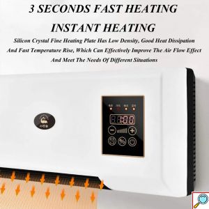 Αερόθερμο Τοίχου 1800W με Λειτουργία Θέρμανσης & Ψύξης, Αποσπώμενη Σχάρα Στεγνώματος Ρούχων και Τηλεχειριστήριο