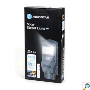 Aigostar LED Ηλιακό Φωτιστικό Κήπου με Αισθητήρα LED/50W/3,2V IP65 6500K Αδιάβροχη Προστασία IP65 και Τηλεχειριστήριο