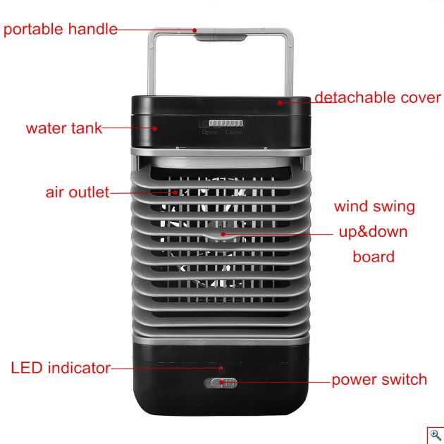 Φορητό Κλιματιστικό Air Cooler Umate Handy Cooler - Ανεμιστήρας Υδρονέφωσης & Υγραντήρας με Τεχνολογία Εξάτμισης