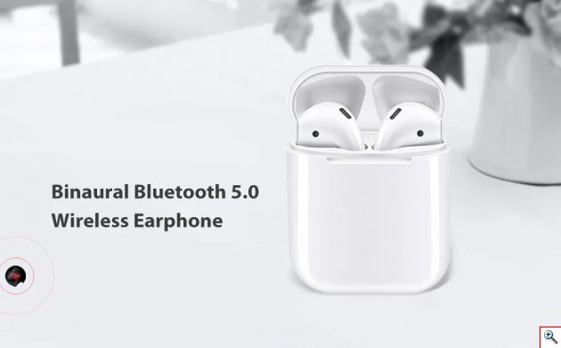 Ασύρματα Ακουστικά Αφής Bluetooth 5.0 με Αυτόματη Σύνδεση Pop-up στο Κινητό, Ασύρματη Φόρτιση, Μικρόφωνο - Handsfree Earphones χωρίς Καλώδιο