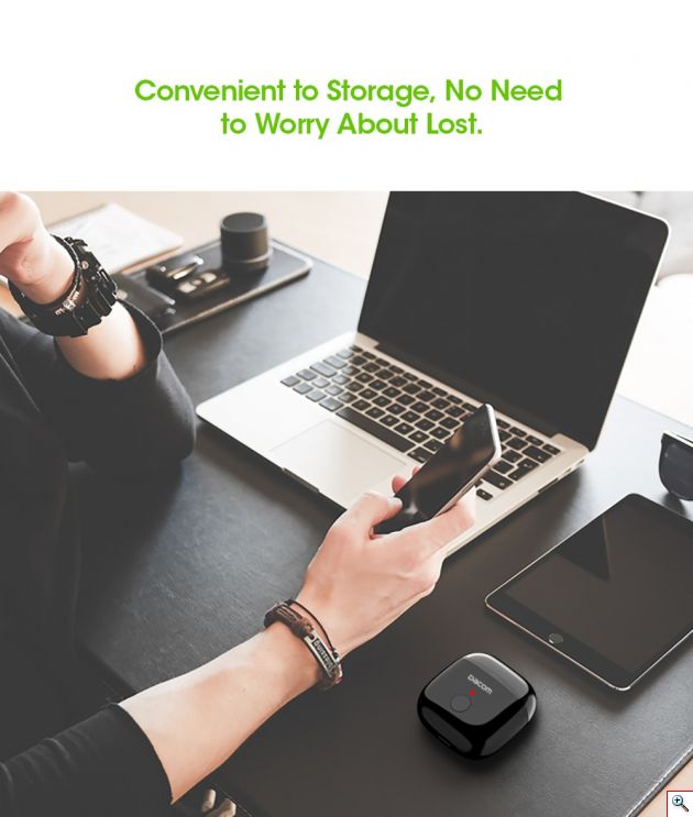 Mini Bluetooth Ασύρματο Ακουστικό Handsfree με Θήκη Φόρτισης / Μεταφοράς Ucomx - Smart Bussiness Wireless Headset