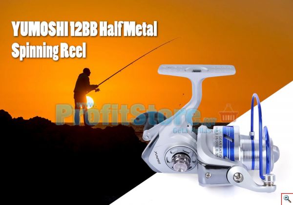 Μηχανισμός για Καλάμι Ψαρέματος με 12 Ρουλεμάν & Οδηγό Πετονιάς Yumoshi AL-3000