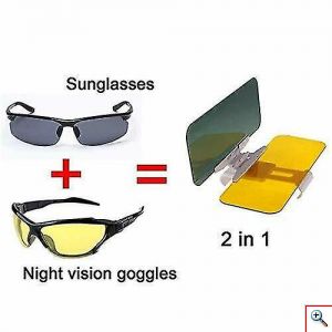 Αλεξήλιο - Σκιάδιο Αυτοκινήτου Ημέρας & Νύχτας - HD Vision Visor